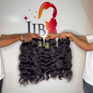 มัดผมมนุษย์จากธรรมชาติธรรมชาติผมชาวอินเดียไม่ผ่านกระบวนการแต่งหนังกำพร้าไม่ผ่านกระบวนการ - Product Image 1