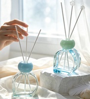 Nouvelle boîte de parfum d'ambiance personnalisée pour la maison, flacon diffuseur de parfum en verre vide de luxe avec bouchon à bille, 150ml, 200ml, 350ml