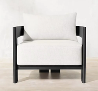 Ensemble de canapés de jardin en aluminium de luxe moderne, résistant à l'eau, pour extérieur, patio, cour, villa
