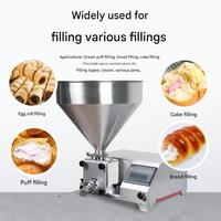 Nouvelle machine de remplissage de chocolat semi-automatique, buse réglable, distributeur de crème multi-usages, acier inoxydable, 25L, pâtisserie, gâteau