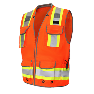 Chaleco de Ingeniería de Alta Visibilidad, Chaleco Reflectante de Seguridad, 300D, Oxford, Clase 2 - Product Image 5