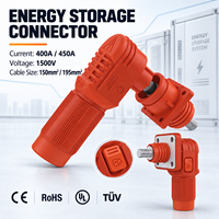 Connecteurs d'adaptation pour batteries de stockage d'énergie, automobiles, 1500V 400A 450A, connecteur coudé IP67 pour système de stockage d'énergie