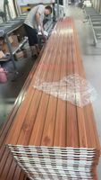 Panneau de bardage extérieur isolé ignifuge, panneau sandwich en mousse de polyuréthane pour maison