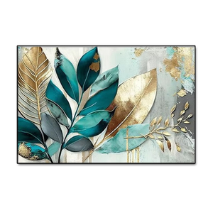 Mintura grande parete Art Poster astratto digitale stampato 'F' pittura foglia d'oro decorazione <span class=keywords><strong>per</strong></span> la casa <span class=keywords><strong>tela</strong></span> <span class=keywords><strong>per</strong></span> ufficio <span class=keywords><strong>soggiorno</strong></span> - Product Image 1