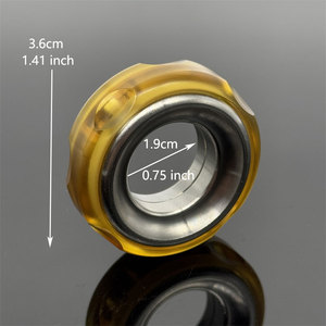 PEI Nylon Haptic <b>Ring</b> Mechanical Fidget Ratchet EDC Toys Stainless Steel+Pei Fingertip Metal Tyre Stress <b>Spinner</b> Fidget Toys - Product Image 4