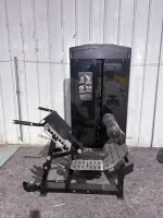 Machine de musculation professionnelle en acier pour extensions dorsales et étirements des jambes, avec sélection de poids réglable