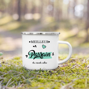 Mug émaillé à motif français, tasses à café créatives, tasses à eau et à lait, mug émaillé, vaisselle pour la maison, cadeau pour grand-mère, grand-père, <span class=keywords><strong>tante</strong></span>, oncle - Product Image 5