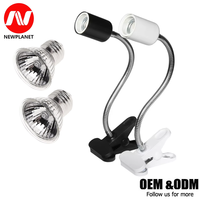 Lampe pour reptiles 50W UVB AC 220V, ampoules chauffantes pour animaux de compagnie, lampe UV pour tortues, lézards, à intensité variable avec contrôleur de température