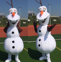 Offre Spéciale personnalisé unisexe adulte Olaf mascotte Costume bonhomme de neige style de caractère pour Halloween vacances et promotions