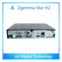 Zgemma-Star H2 Récepteur satellite à canaux libres Full HD 1080P Dual Core Linux OS E2 DVB-S2 + T2/C Twin Tuners