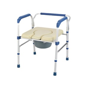 Hospital Chair <b>Commode</b> Chair With Padded Seat And Bucket For Elderly Disabled And Pregnant Women 113kg Capacity - Product Image 1