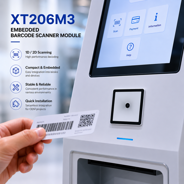 Embedded Barcode Reader Module for OEM Integration Projects XT206M3