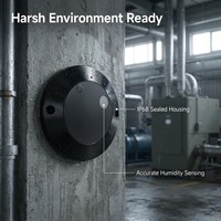 Capteur de température et d'humidité sans fil NB-IoT LoRaWAN DT313 à montage en surface pour la surveillance des structures de bâtiments