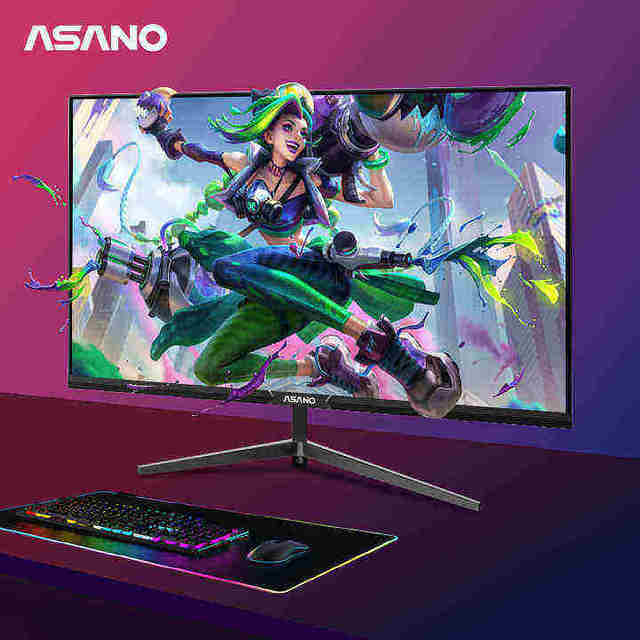 Asano OEM & ODM Wide Flat Screen Gaming 2K Monitors 165Hz Computer 24 27 32 Inch Monitor Gaming Pc