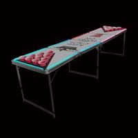 8ft Aluminium Lipat Meja Bir Pong Basket Cukup Kokoh