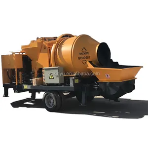 40m3/h Capacity Diesel Mobile Portable Concrete Mixer And Pump Combination