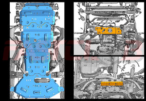 FASTCULB-LC150-3.5 <span class=keywords><strong>Plaque</strong></span> de protection antidérapante pour capot moteur 8mm/5mm 2015-2016 Land Cruiser 150 - Aluminium naturel d'origine - Product Image 6