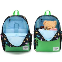 Sac à dos rayé tendance pour garçons, en tissu Oxford, avec fermeture éclair, compartiment pour ordinateur et ensemble repas, collection 2022