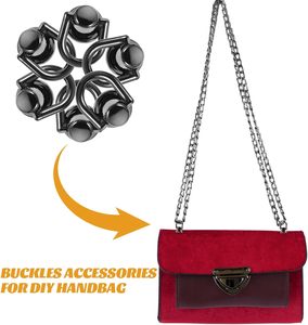 Angoily Sets - Kit de Herrajes Metálicos con Remaches y Anillas Giratorias para Bolsos, Reparación de Correas de Cuero y Suministros de Bricolaje - Product Image 3