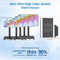 Display Digitale LCD Ultra Sottile da 55 Pollici, 23mm, con SDK per Vetrine, Ascensori, Supermercati, Centri Commerciali, Aeroporti, Metropolitana