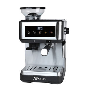 Machine à café expresso numérique Anbolife <span class=keywords><strong>moins</strong></span> chère avec moulin à grains et mousseur à lait – Cafetera De Expreso Prix Usine - Product Image 2