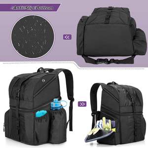 <span class=keywords><strong>Sac</strong></span> à dos de <span class=keywords><strong>bowling</strong></span> décontracté pour hommes <span class=keywords><strong>sac</strong></span> à balles séparé porte-balle en bois compartiment à chaussures paire de chaussures 16 multi-poches - Product Image 5