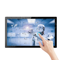 Tablette PC industrielle tout-en-un murale 23,6 pouces, système d'exploitation Linux Ubuntu, processeur I7, alimentation CA, indice de protection IP65, écran tactile capacitif 10 points, résolution 1920x1080