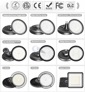 ไฟไฮเบย์ LED UFO ประสิทธิภาพสูง 130lm/w, โคมไฟโรงงานอุตสาหกรรม, ไฟส่องสว่างคลังสินค้า แบบพิเศษเฉพาะทาง รับผลิตแบบ OEM/ODM - Product Image 2