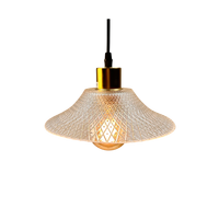 Lampu LED Nordik Restoran Bar Lampu Kaca Edison Lampu Gantung Plafon