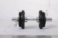 Ensemble de barres d'haltères en acier inoxydable de 20 kg avec plaques de poids réglables pour la compétition d'haltérophilie, équipement de fitness pour la salle de sport