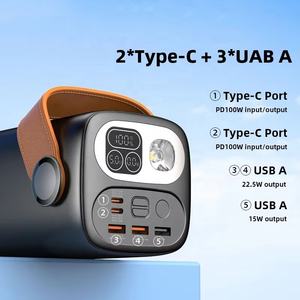 60000mAh <span class=keywords><strong>Powerbank</strong></span> 100W Type C Sortie 22.5W ABS Affichage LED Charge Super Rapide Prend En Charge Ordinateur Portable Montre Véritable Micro USB - Product Image 3