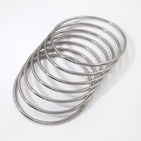Vente en gros de bijoux classiques à la mode, bracelets en acier inoxydable plaqué or, 3 mm, minimalistes, lisses, ronds, simples, ensembles de bracelets pour femmes