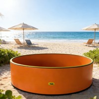 Deck für Aufstellpools aus PVC, kreisförmiges Schwimmbecken-Deck, fertiges Design, OEM-Fertigung