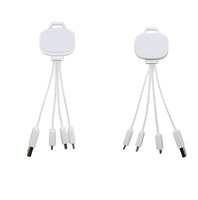 Kabel Data Pengisian Cepat 3 4 5 in 1 Multifungsi Universal untuk Ponsel dengan Logo Kustom, Hadiah Bisnis