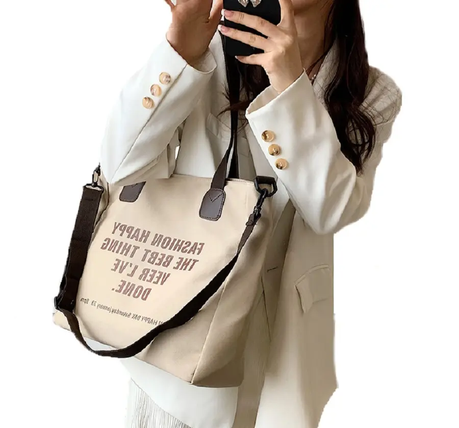 FREE SAMPLE Canvas Tote Bag Large Capacity Women's Shoulder Designer Bags Luxury Crossbody Women Tote Bags