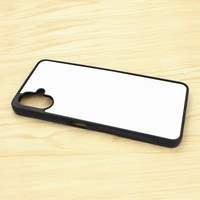 Novelcases DIY Blanks 2D TPU+PC Étui de téléphone personnalisé à la mode, résistant à l'eau, aux rayures et aux chocs, sublimation noire, ajustement parfait à 100%
