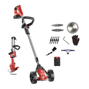 Tondeuse à gazon électrique rechargeable avec batterie au lithium, lame rotative sans fil, design pliable avec accessoires pour une utilisation en extérieur - Product Image 1