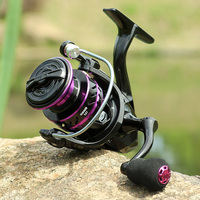 LINNHUE Harga Terjangkau H P500 800 1000-7000 Spinning Reel Pegangan Logam EVA Rasio Gigi 5.2:1 Roda Pancing Air Reel Pancing