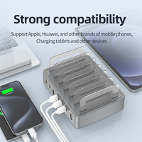 Station de charge rapide multi-ports USB C Type-C 45W PD en gros pour téléphones mobiles/ordinateurs portables/tablettes