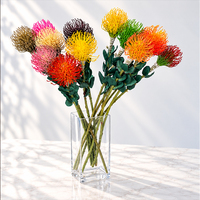 Fleur artificielle de protée coussin de fleurs en gros pour bouquets de mariée, décoration intérieure et arrangements floraux