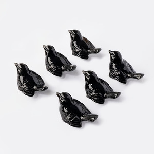 Escultura de Pájaro de Obsidiana Pulida, Adorno de Pájaro de Piedra Volcánica Natural, Decoración para el Hogar y Escritorio, Artesanía de Sanación de Chakras, Recuerdo - Product Image 4