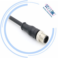 Cable USB A macho A M12, 4 pines, A prueba de agua IP67, 4 pines, 5 pines, conector blindado