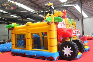 Château gonflable multi-jeux Safari WINSUN de haute qualité, combo château gonflable <span class=keywords><strong>Monster</strong></span> Truck - Product Image 5