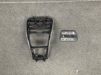 Revêtement de panneau de commande central intérieur en fibre de carbone argentée de haute qualité pour Mercedes Benz W205 C250 C300 C43 C63S AMG