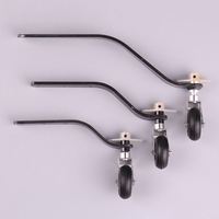 1 Set Kit Kemudi Roda PU Serat Karbon untuk Mesin Bensin 26CC/50CC/100CC Aksesoris Pesawat Terbang Sayap Tetap