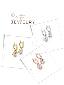 4.022 CT rond et ovale Design boucles d'oreilles en diamant cultivées en laboratoire 14K 18K pour les femmes fabricant de bijoux fins approvisionnement en gros - Product Image 6