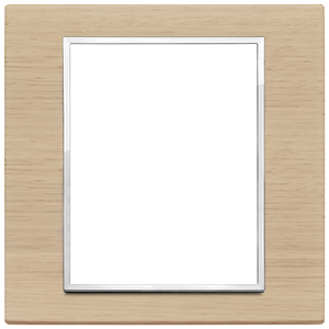 Bleached Oak Wall <b>Plate</b> 18.5 Cm Length 2.2 Cm Height For <b>Switches</b> - Product Image 1