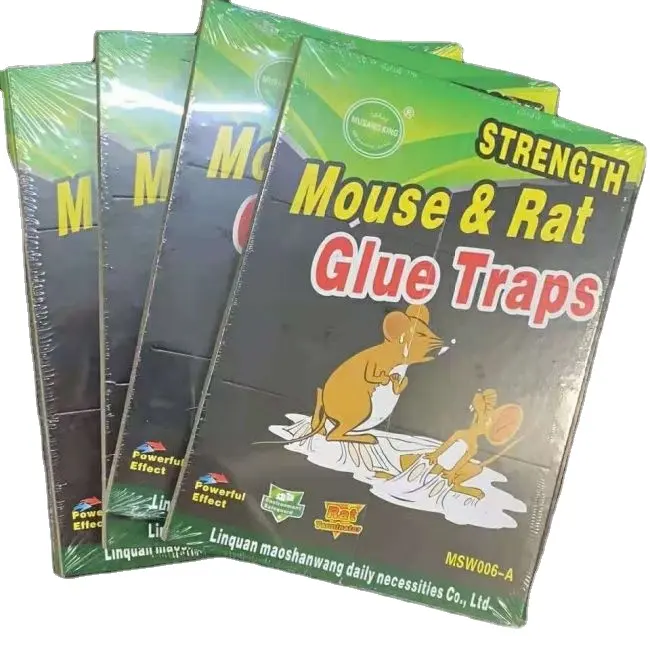 NO.1mouse rat glue trap manufacturer customize glue board glue bit Sticky mouse board Mouse plate board