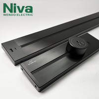 Prise électrique 40CM pour rail d'alimentation amovible pour bureau et maison sans adaptateur