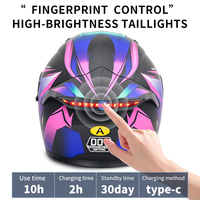 Nouveau Casque de Moto Modulaire à Double Visière, Logo Personnalisé, Coque ABS, Feu Arrière LED, Homologué DOT, Vente en Gros Usine